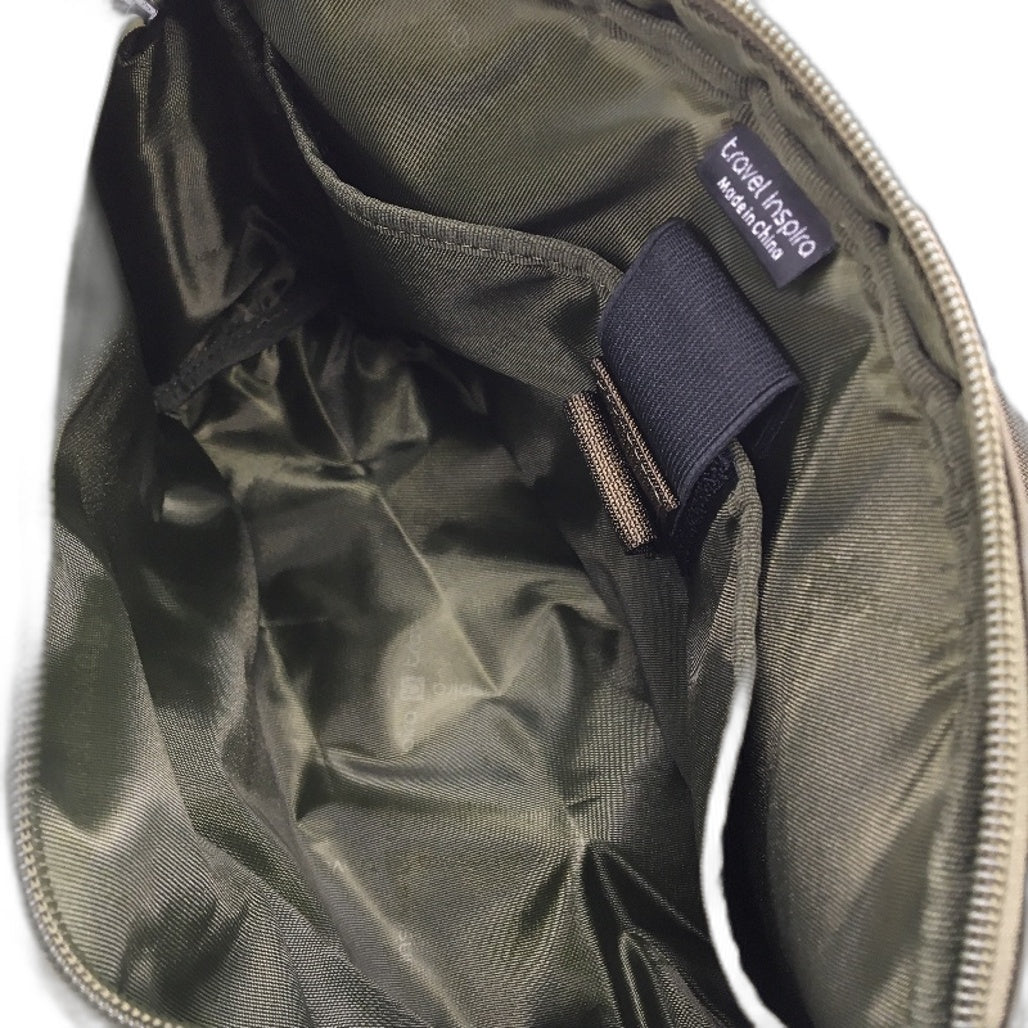 Travel Inspira Large Casual Crossbody Adjustable Belt Waist Hip Bag Green NEW