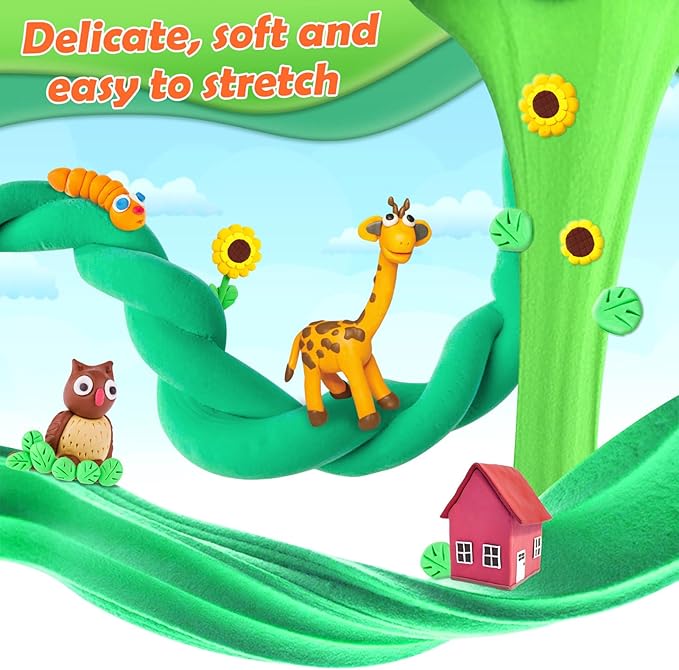 Essenson 100 Colours Magic DIY Modeling  Air Dry Clay Creativity Toys Age 3+ NEW