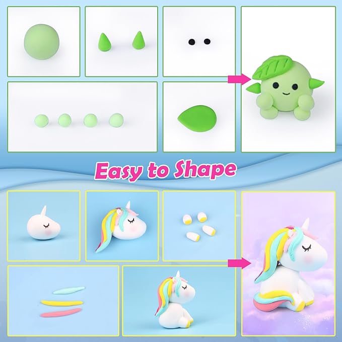 Essenson 100 Colours Magic DIY Modeling  Air Dry Clay Creativity Toys Age 3+ NEW