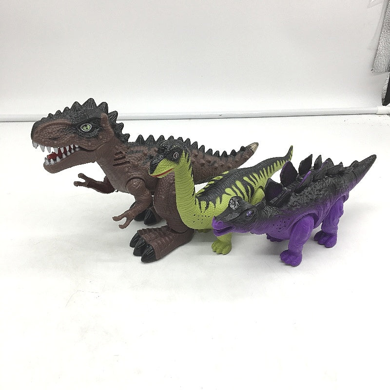 TEMI 3 Pack Electric Robot Walking Dinosaur Toy With Lights & Sounds Age 3+ NEW