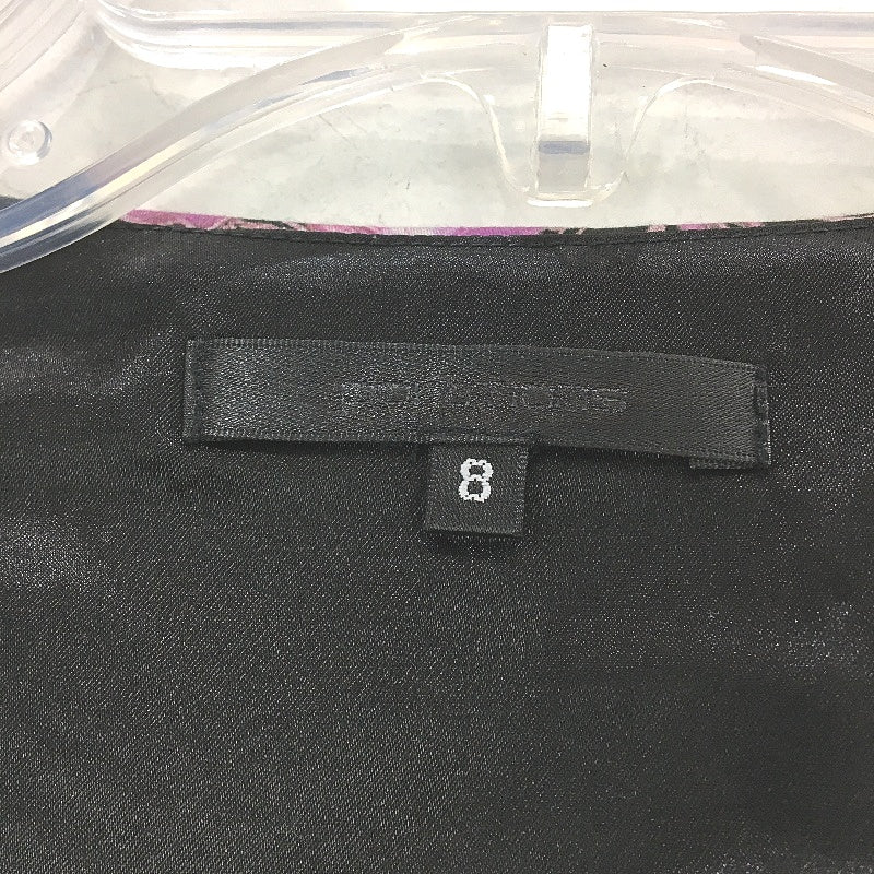 Portmans Sabrina Zip Through French Toile Black Dress Ladies Size AU 8 NEW