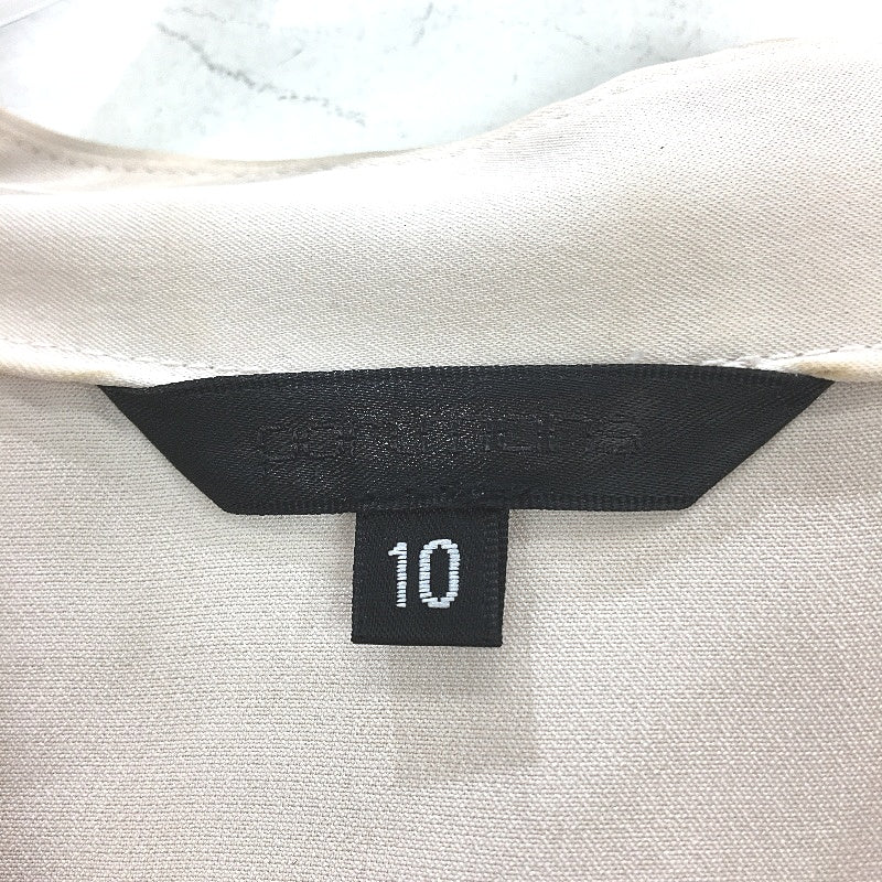 Portmans Shelley Satin Beigey Pink V Neck Shortsleeve Top Ladies Size AU 10 NEW