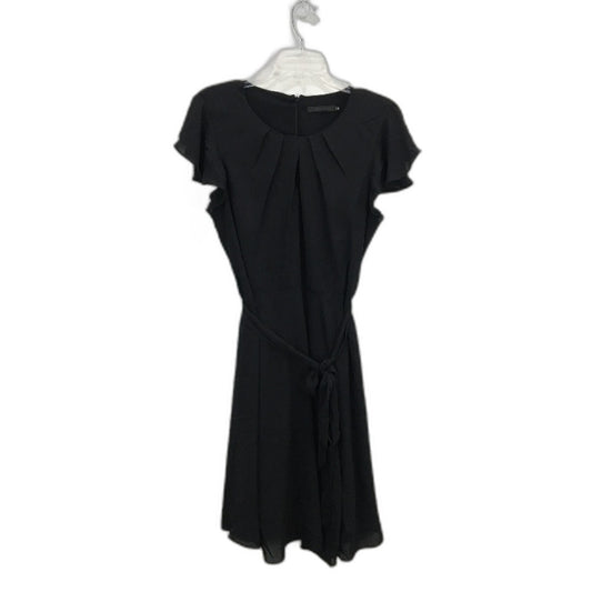 Portmans Kat Keyhole Fabric Belt Short Black Dress Ladies Size AU 14 NEW