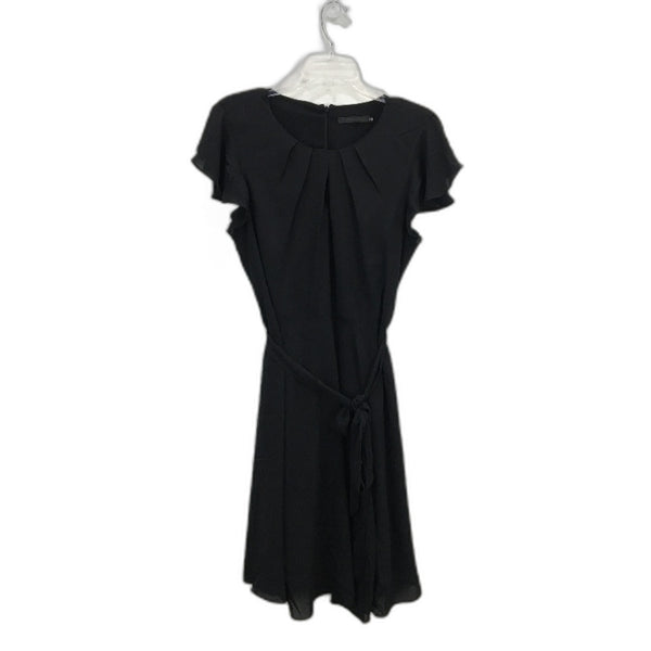 Portmans Kat Keyhole Fabric Belt Short Black Dress Ladies Size AU 14 NEW