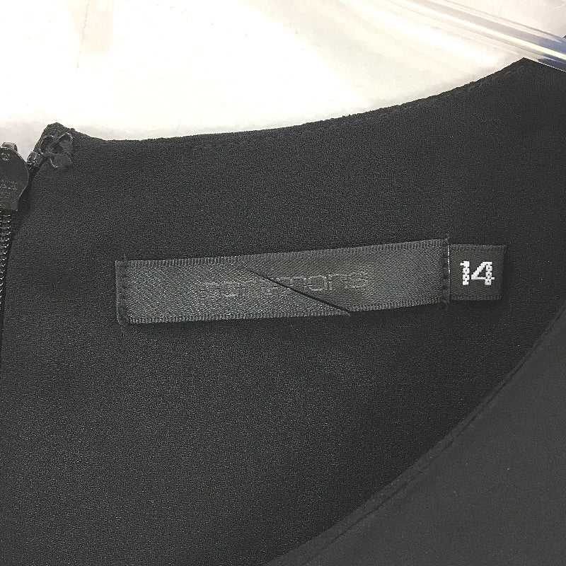 Portmans Kat Keyhole Fabric Belt Short Black Dress Ladies Size AU 14 NEW