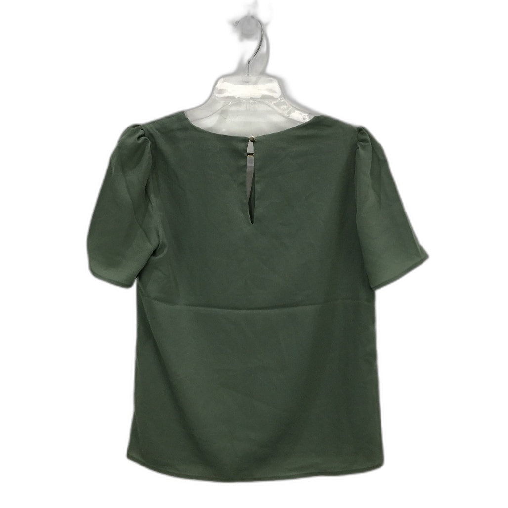 Portmans Daria Shell Olive Green Short Sleeve Top Ladies Size AU 6 NEW