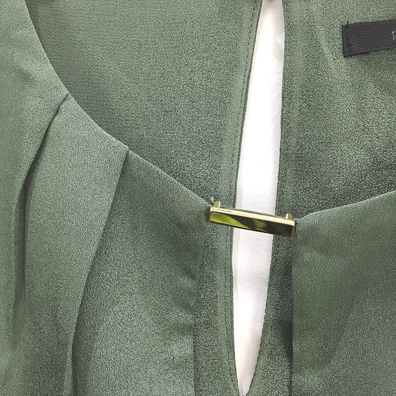 Portmans Daria Shell Olive Green Short Sleeve Top Ladies Size AU 6 NEW