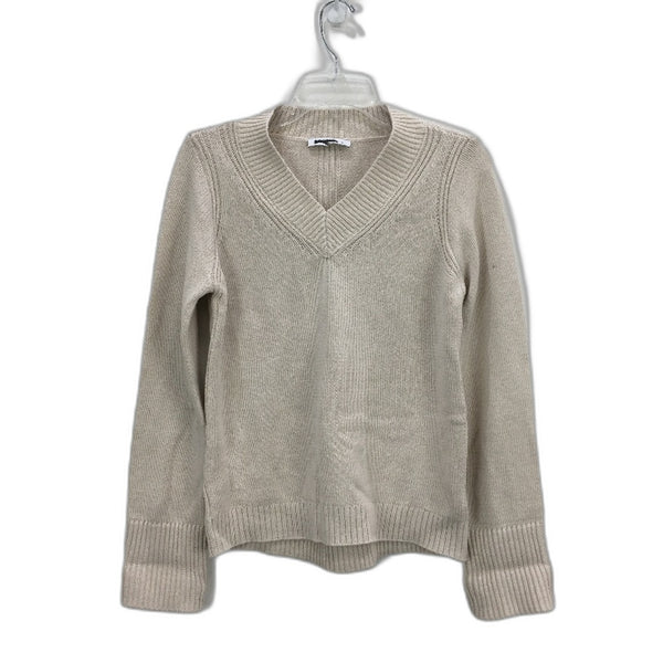 Just Jeans Dakota Oatmeal V Neck Knitted Pullover Sweater Ladies Size AU 6 NEW