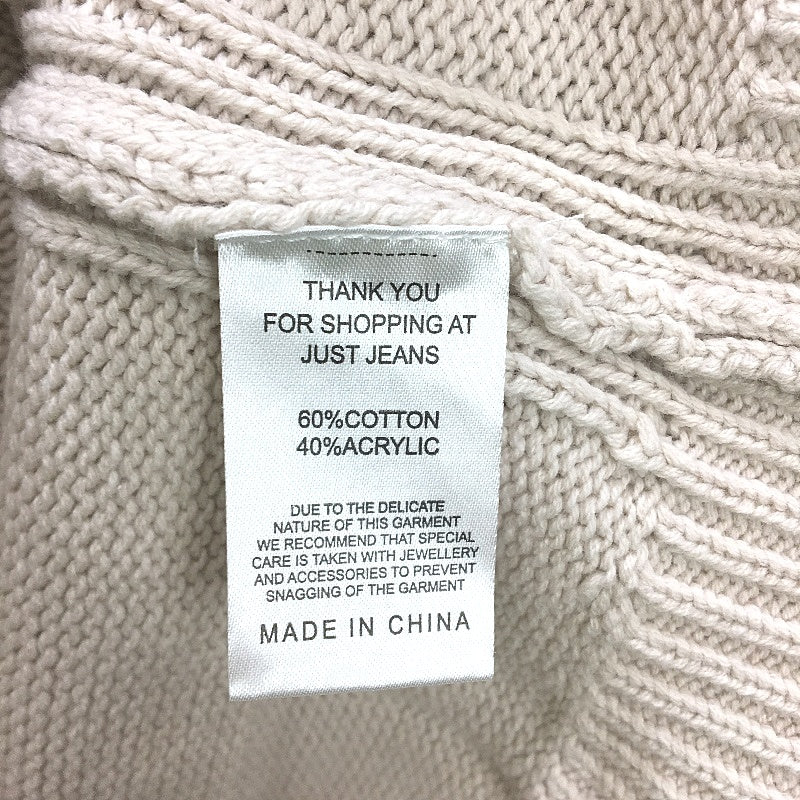 Just Jeans Dakota Oatmeal V Neck Knitted Pullover Sweater Ladies Size AU 6 NEW