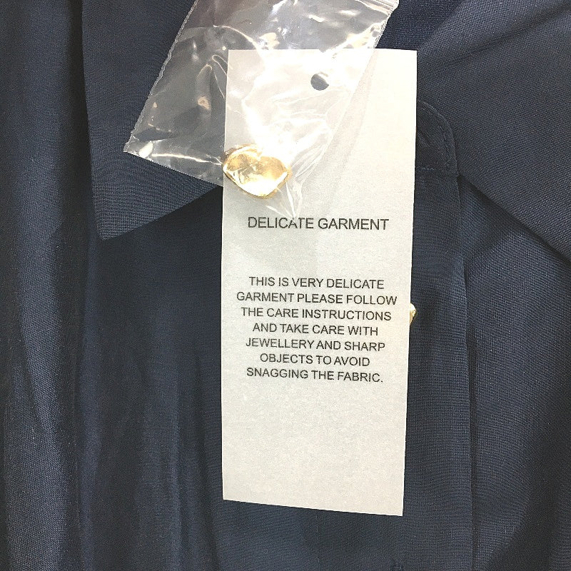 Portmans Chris Voile Russian Navy Blue Midi Dress Ladies Size AU 16 NEW