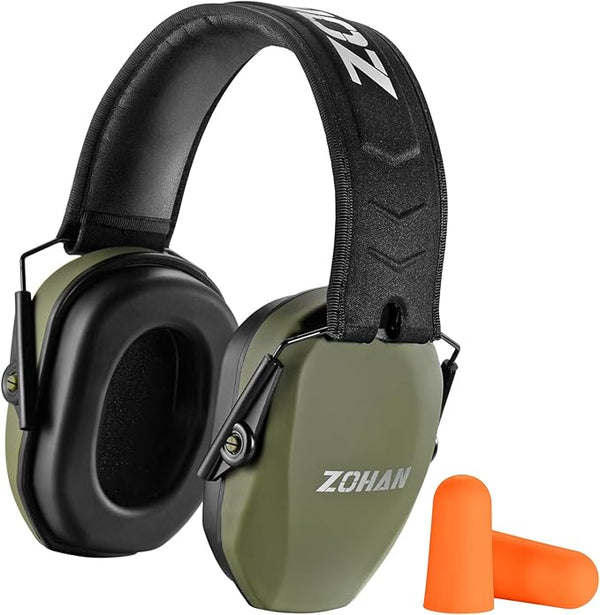 Zohan Compact Design EM018 27dB Army Green Passive Shooting Earmuff One Size NEW