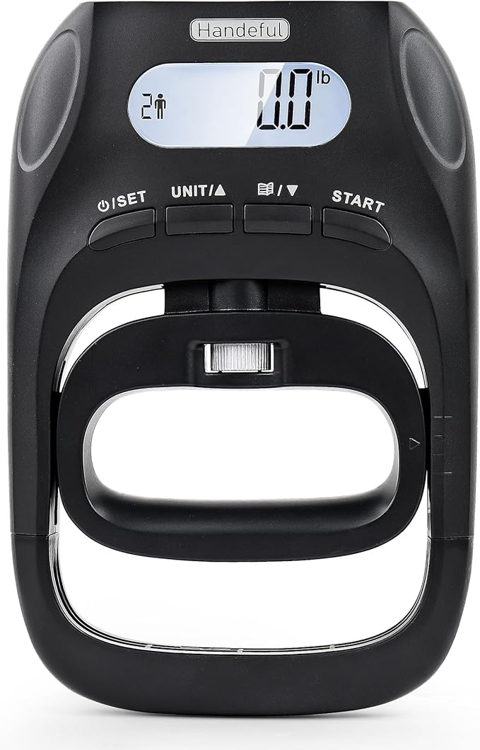 Handeful Digital Hand Dynamometer Grip Strength Tester Trainer Gauge NEW