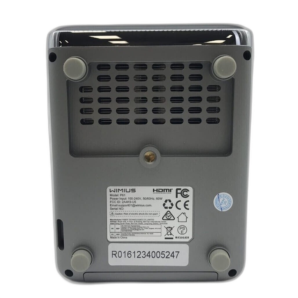 Wimius P61 5000 Lumen 5G WiFi Bluetooth FHD 1080P Mini Portable Projector DEMO