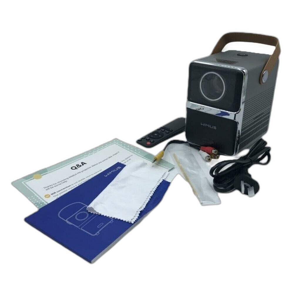 Wimius P61 5000 Lumen 5G WiFi Bluetooth FHD 1080P Mini Portable Projector DEMO