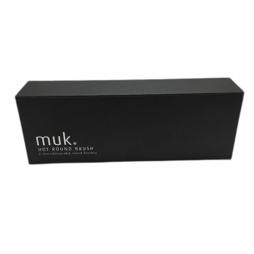 Muk Haircare Hot Round Brush Styler with 2 Interchangeable Ceramic Barrels NEW