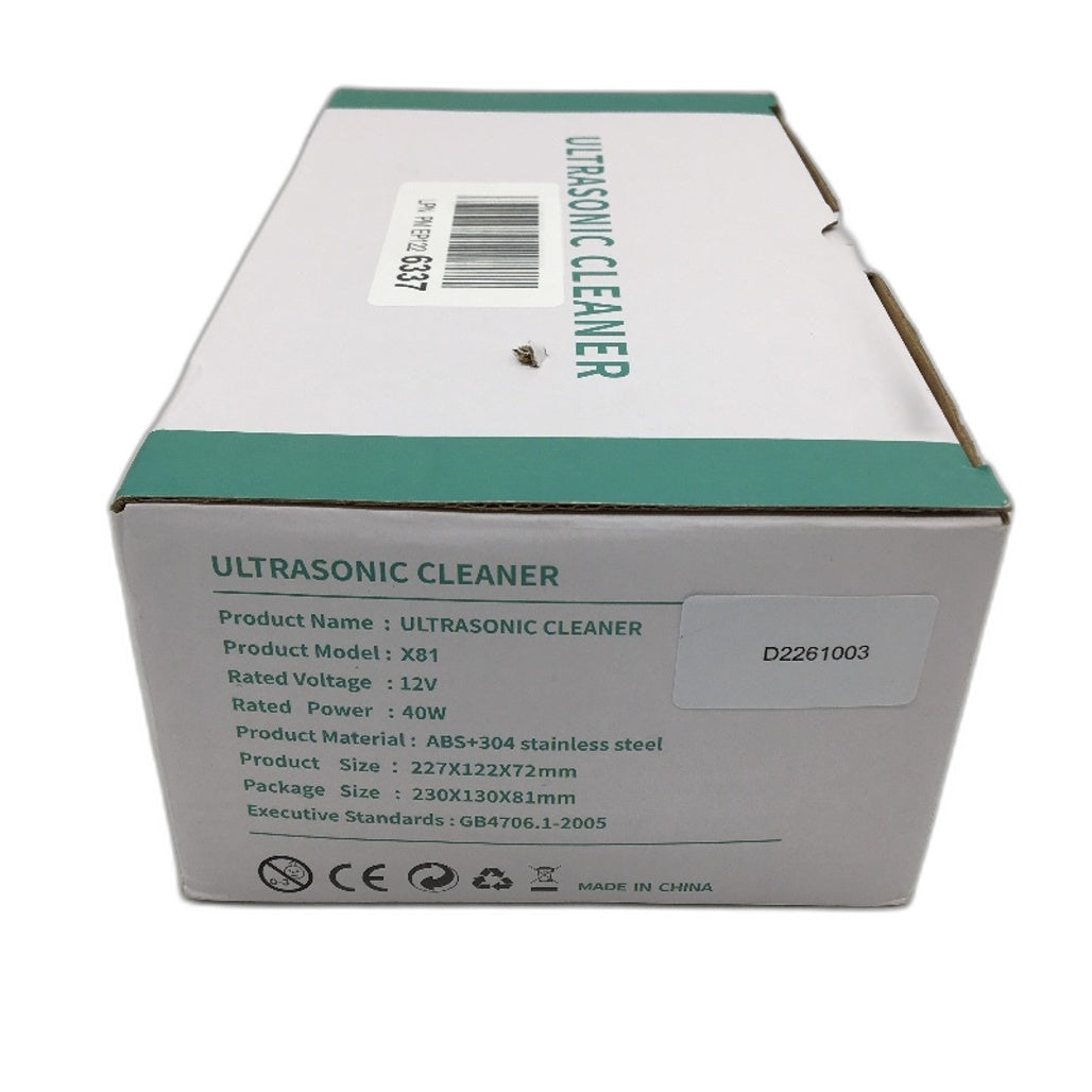 X81 40W 12v Ultrasonic Accessories and Tableware Vibrating Cleaner NEW