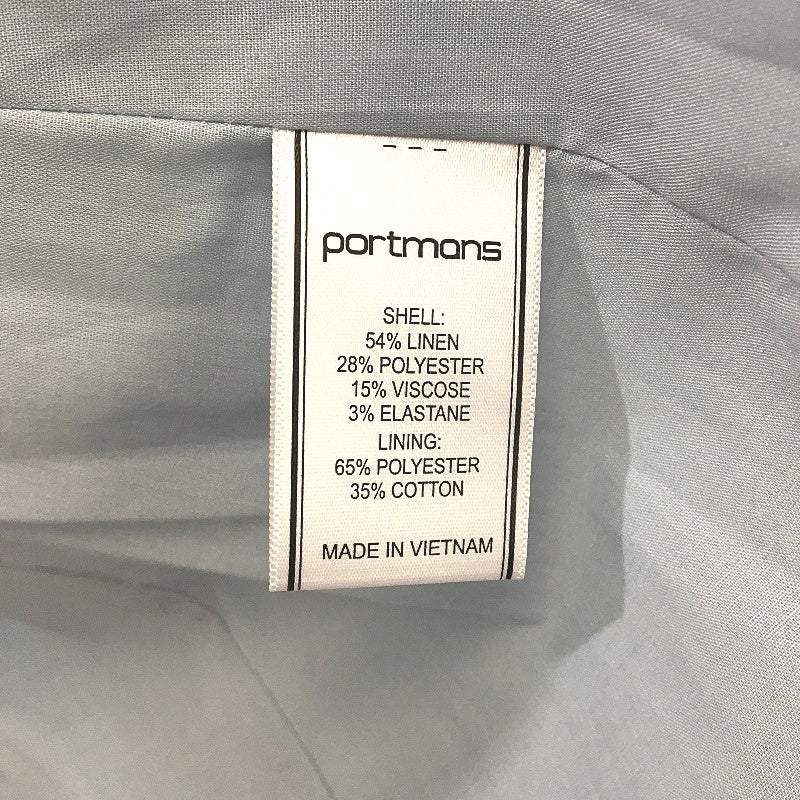 Portmans Blue Moon Linen Blend Skyway Blue Jacket Ladies Size AU 10 NEW