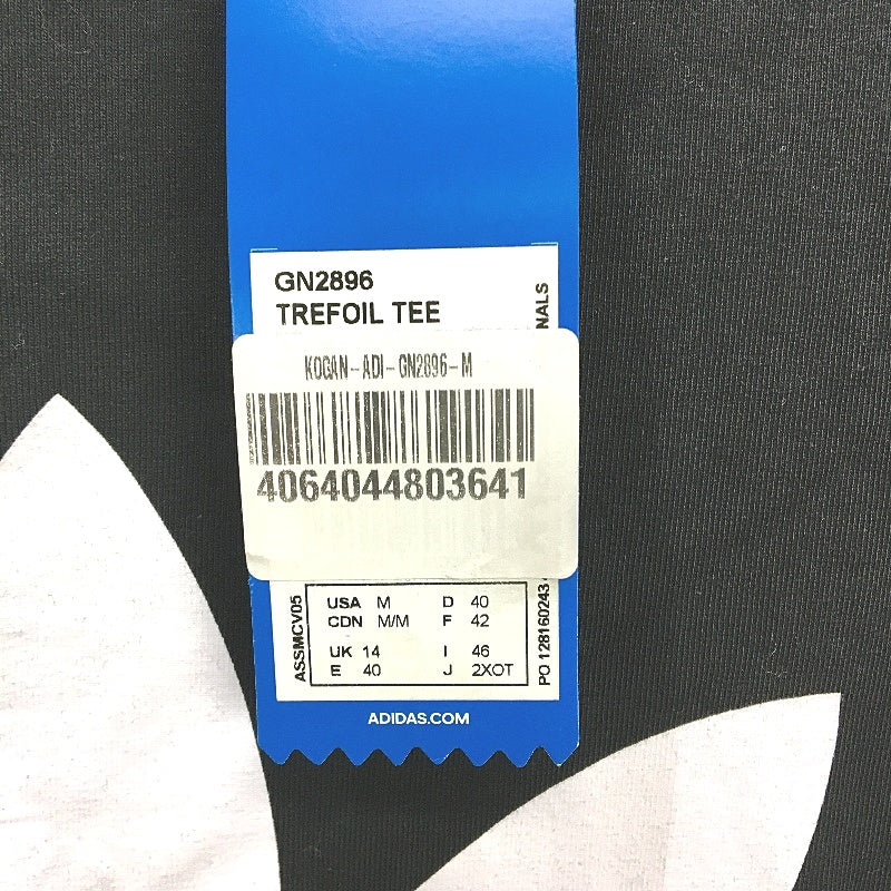 Adidas AdiColor Classics Trefoil Logo Black Tee Shirt Ladies Size UK 14 NEW