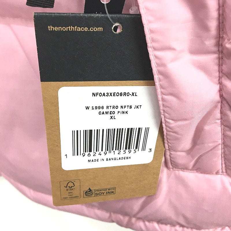 The North Face 1996 Retro Nuptse Cameo Pink Down Puffer Jacket Size XL NEW