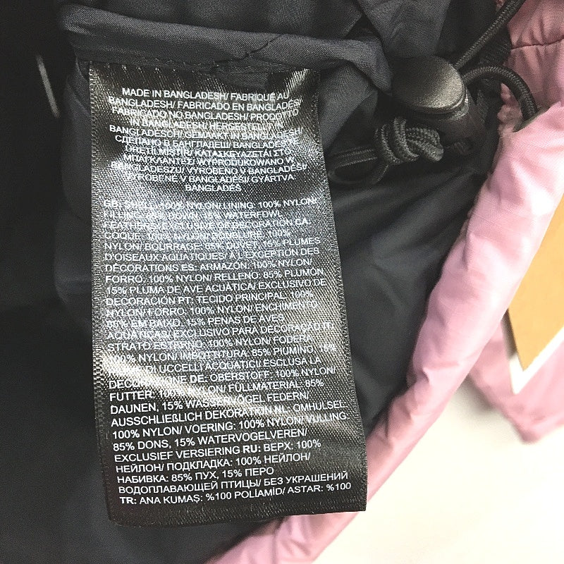 The North Face 1996 Retro Nuptse Cameo Pink Down Puffer Jacket Size XL NEW