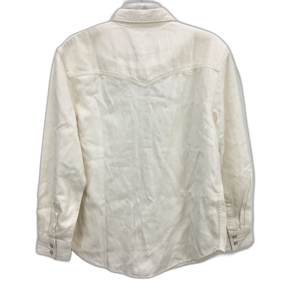 Levi's Teodora Western Yoke Detailing White Shirt Ladies Size Medium NEW