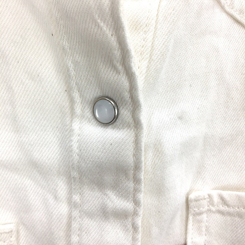 Levi's Teodora Western Yoke Detailing White Shirt Ladies Size Medium NEW