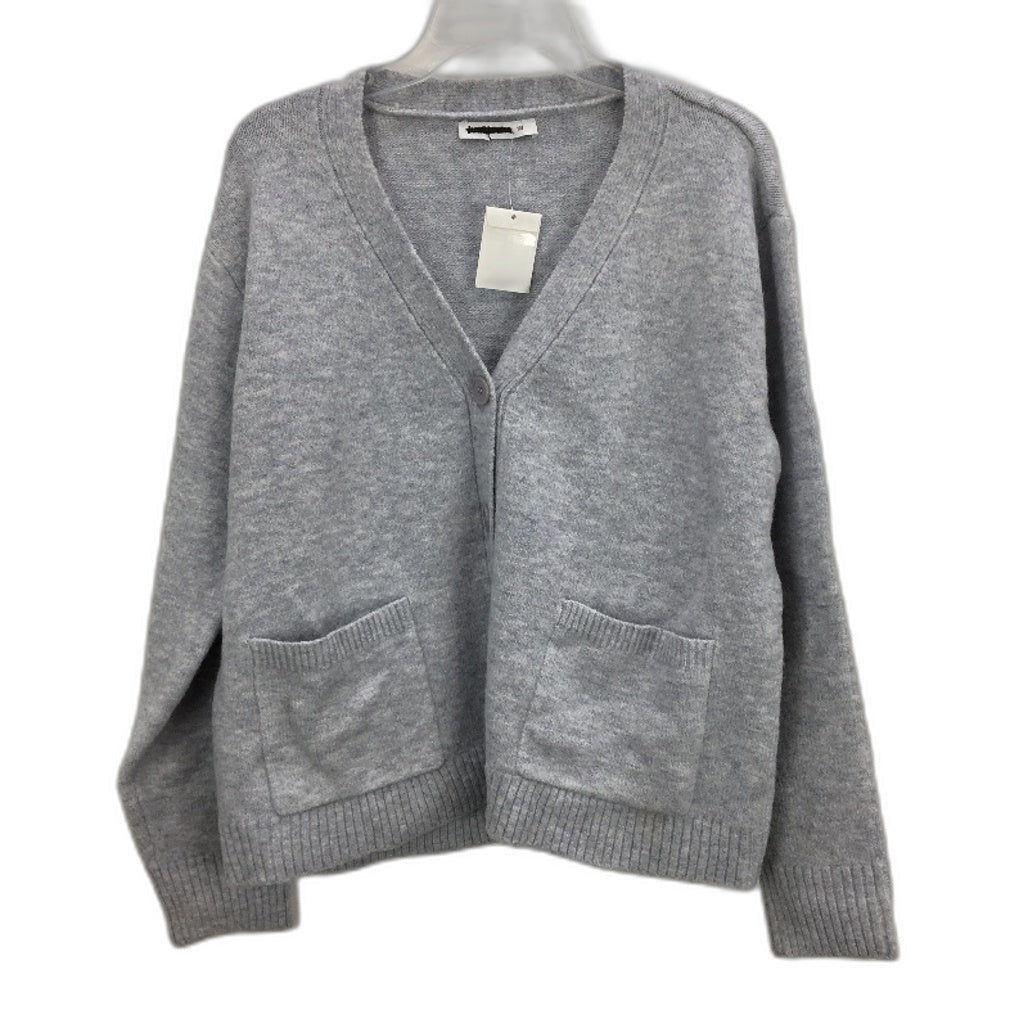Just Jeans Gia Lux Ice Grey Marle Cropped Cardigan Ladies Size AU 18 Curve NEW
