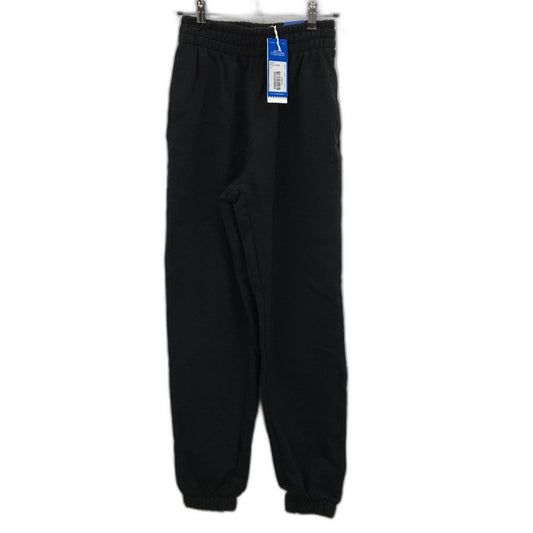 Adidas Essentials Regular Fit Black Cotton Jogger Pants Ladies Size UK 6 NEW