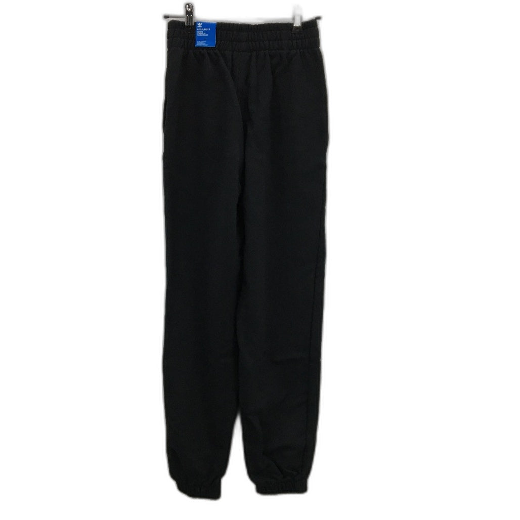 Adidas Essentials Regular Fit Black Cotton Jogger Pants Ladies Size UK 6 NEW