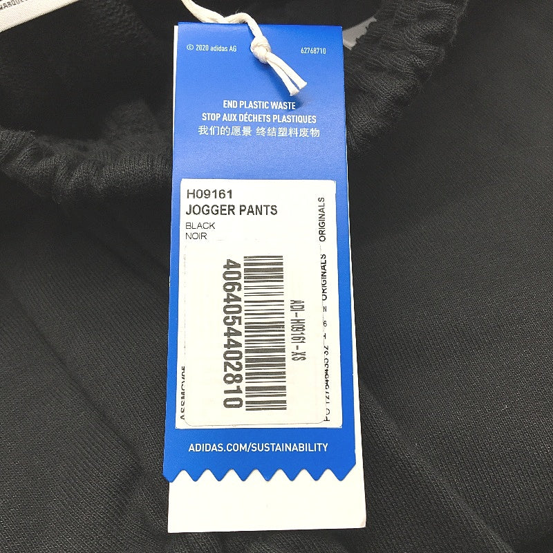 Adidas Essentials Regular Fit Black Cotton Jogger Pants Ladies Size UK 6 NEW