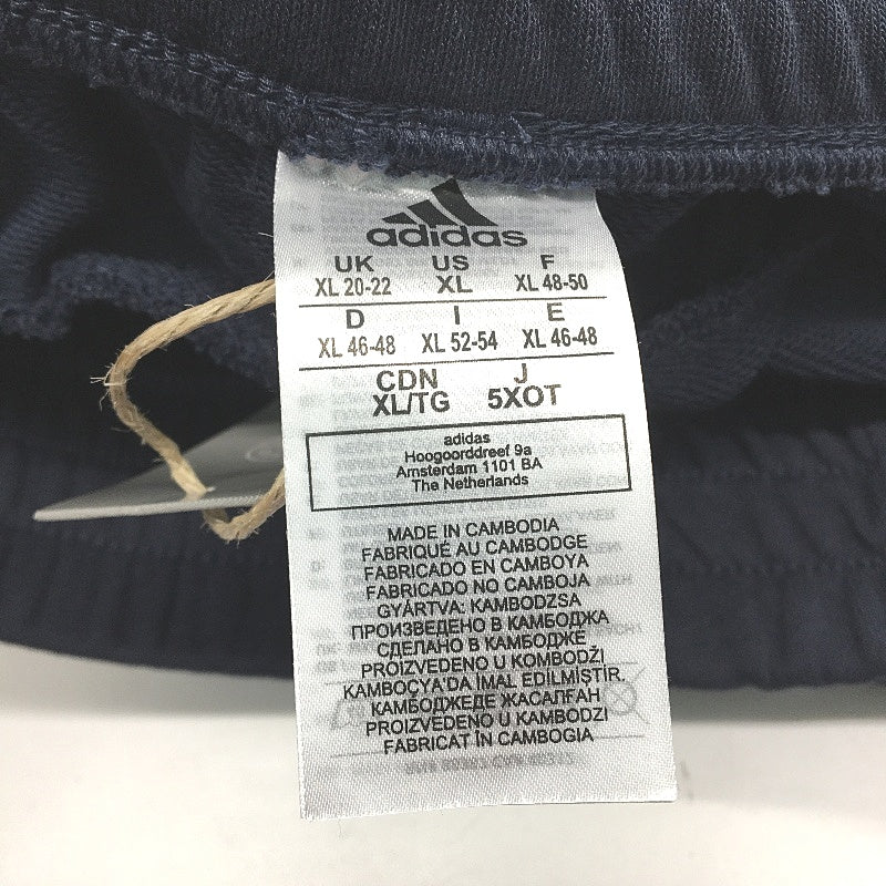 Adidas Essentials Navy Blue French Terry Slim Pants Ladies Size XL NEW