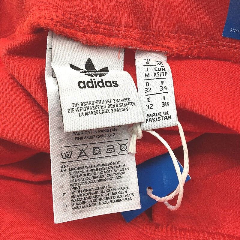 Adidas Originals Adicolor 3 Stripes Red Cotton Tights Ladies Size UK 6 NEW
