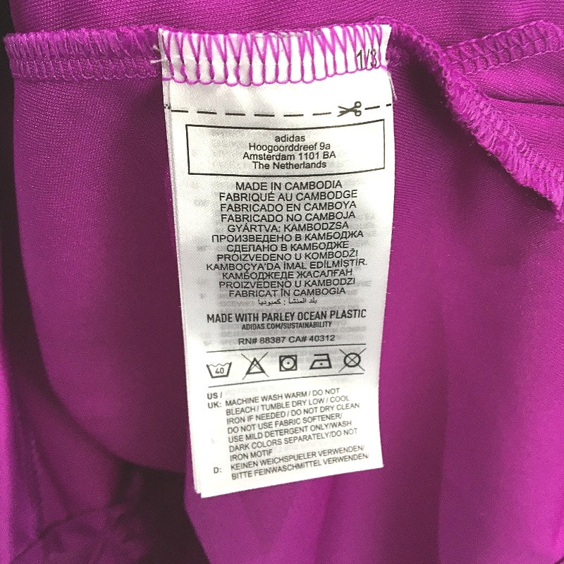 Adidas PrimeBlue AeroReady 3 Stripes Purple Tank Top Ladies Size Small NEW