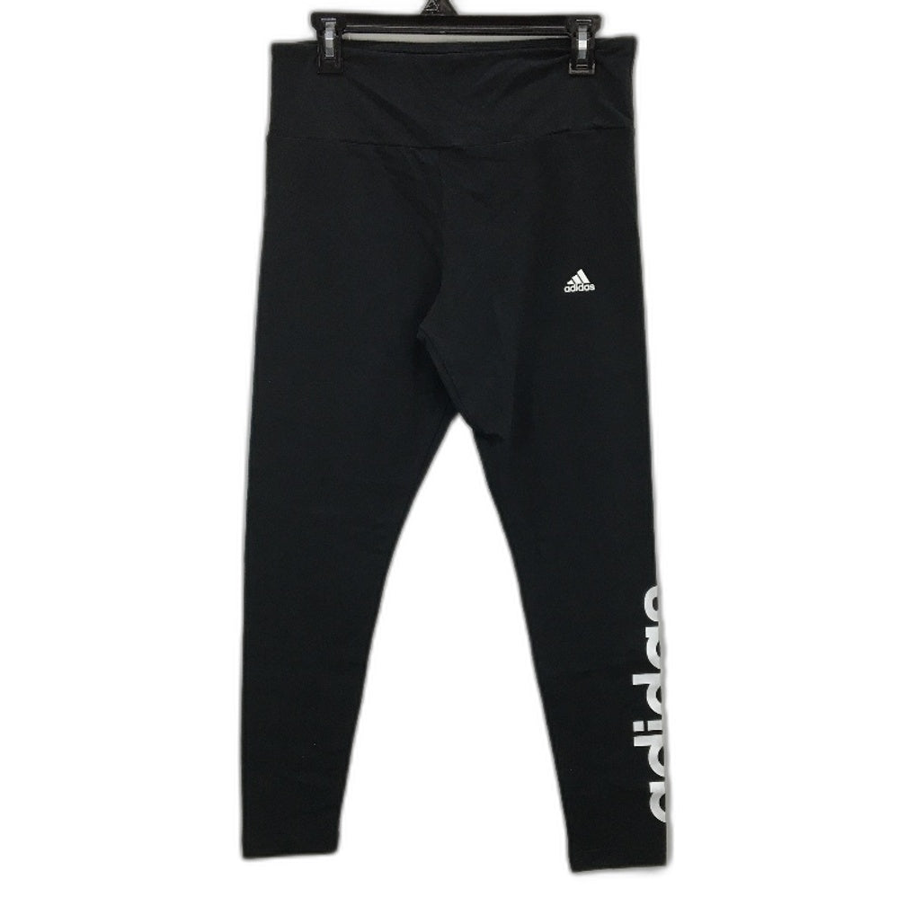 Adidas Essentials Black High Waisted Logo Leggings Ladies Size Large NEW