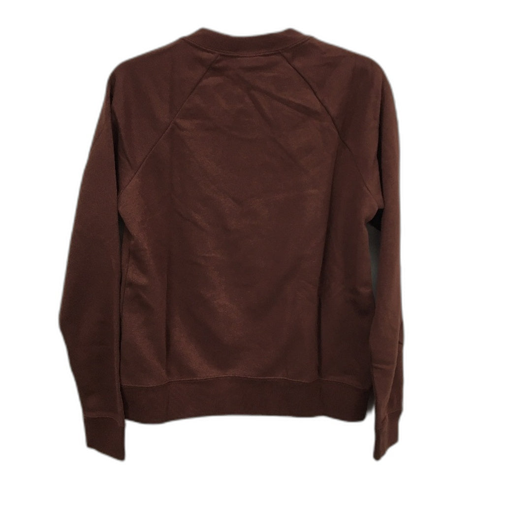 Nike Essential Fleece Crew Neck Choco Brown Sweater Ladies Size Small NEW