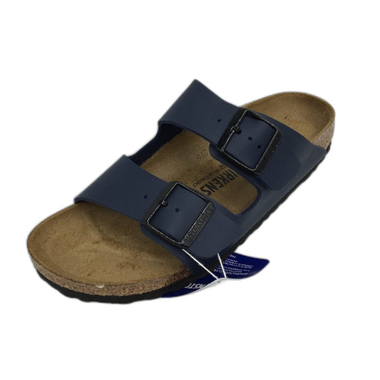 Birkenstock Classic Arizona Blue Regular Fit 2 Strap Slides Mens US 10 EU 43 NEW