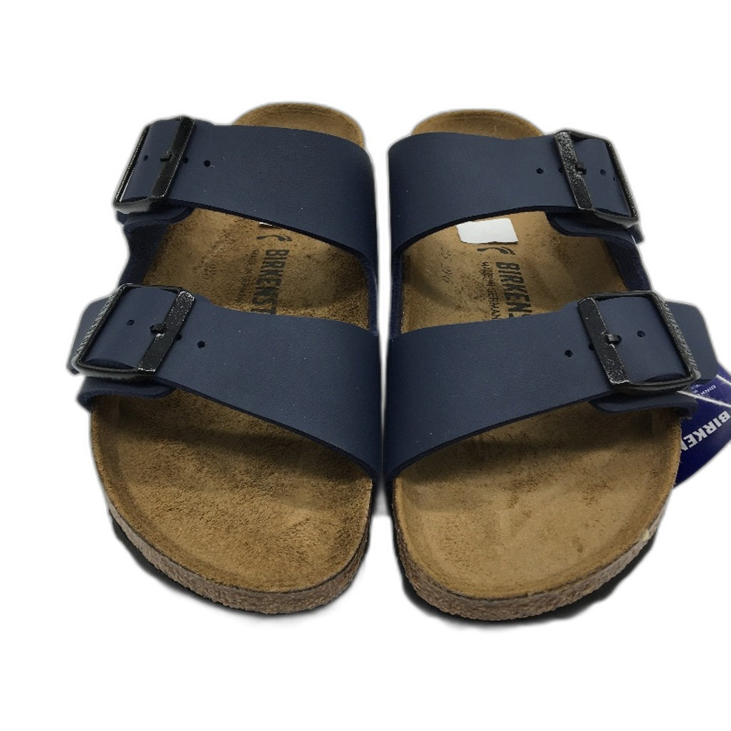 Birkenstock Classic Arizona Blue Regular Fit 2 Strap Slides Mens US 10 EU 43 NEW