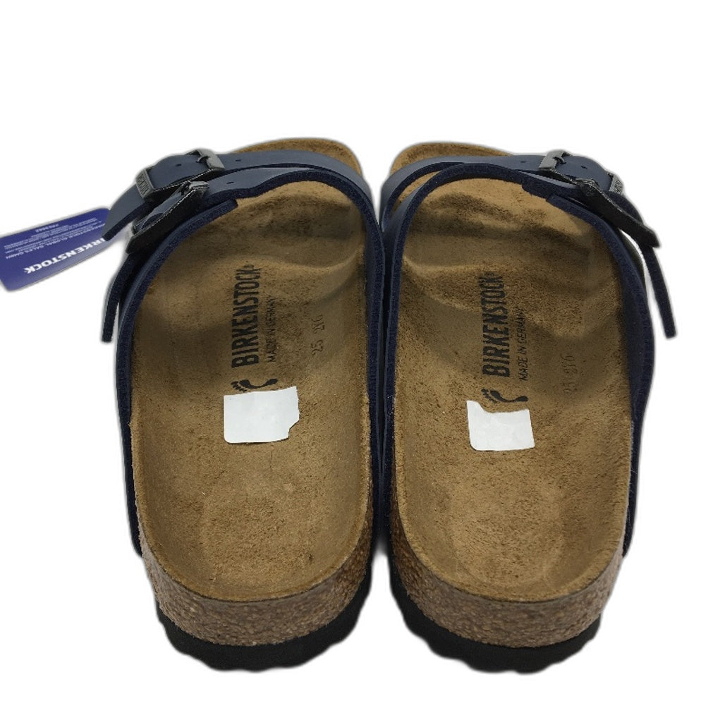 Birkenstock Classic Arizona Blue Regular Fit 2 Strap Slides Mens US 10 EU 43 NEW