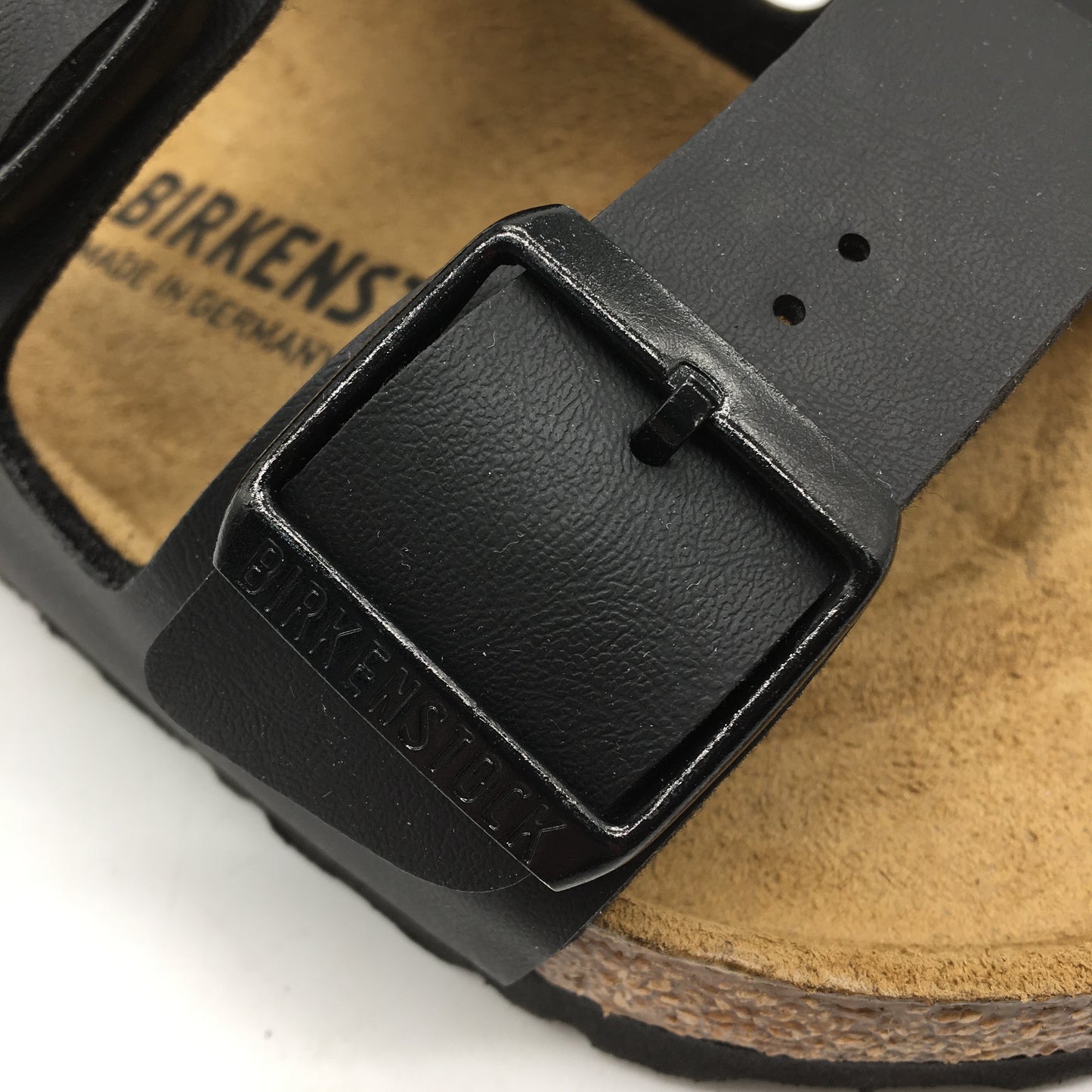 Birkenstock Classic Arizona Black Regular Fit 2 Strap Slides Men US 12 EU 45 NEW