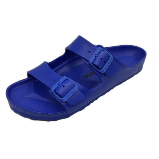 Birkenstock Arizona EVA Blue Regular Fit 2 Strap Slides Men US 12 EU 45 NEW
