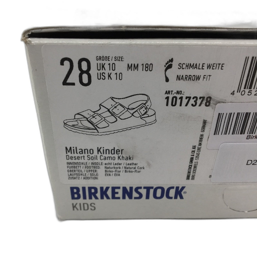 Birkenstock KIDS Milano Kinder Narrow Fit 2 Strap Sandals Size US 10 EU 28 NEW