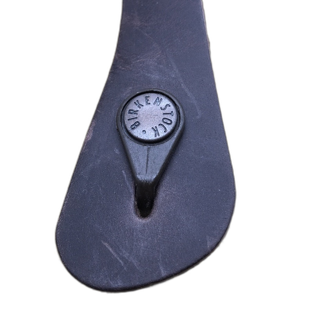 Birkenstock Gizeh Regular Brown Waxy Leather Thong Sandals Mens US 12 EU 45 NEW