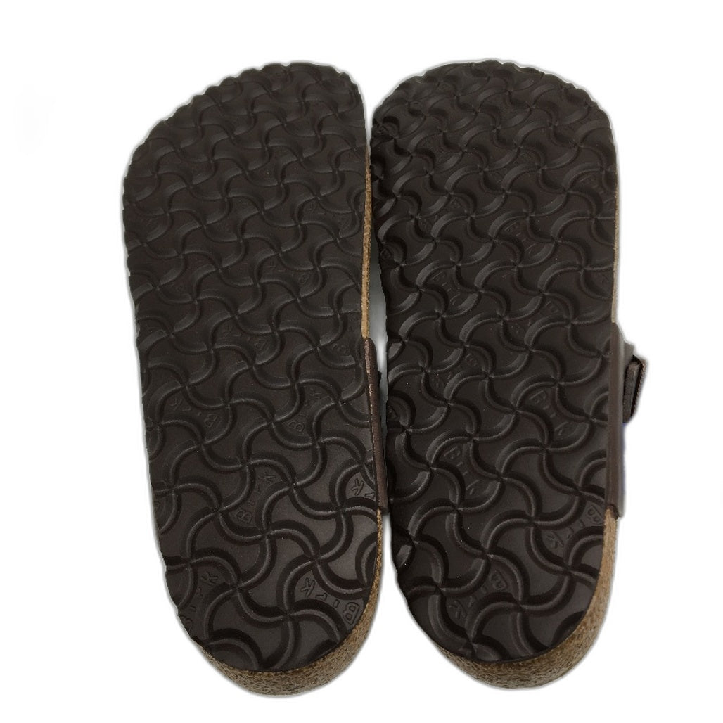 Birkenstock Gizeh Regular Brown Waxy Leather Thong Sandals Mens US 12 EU 45 NEW