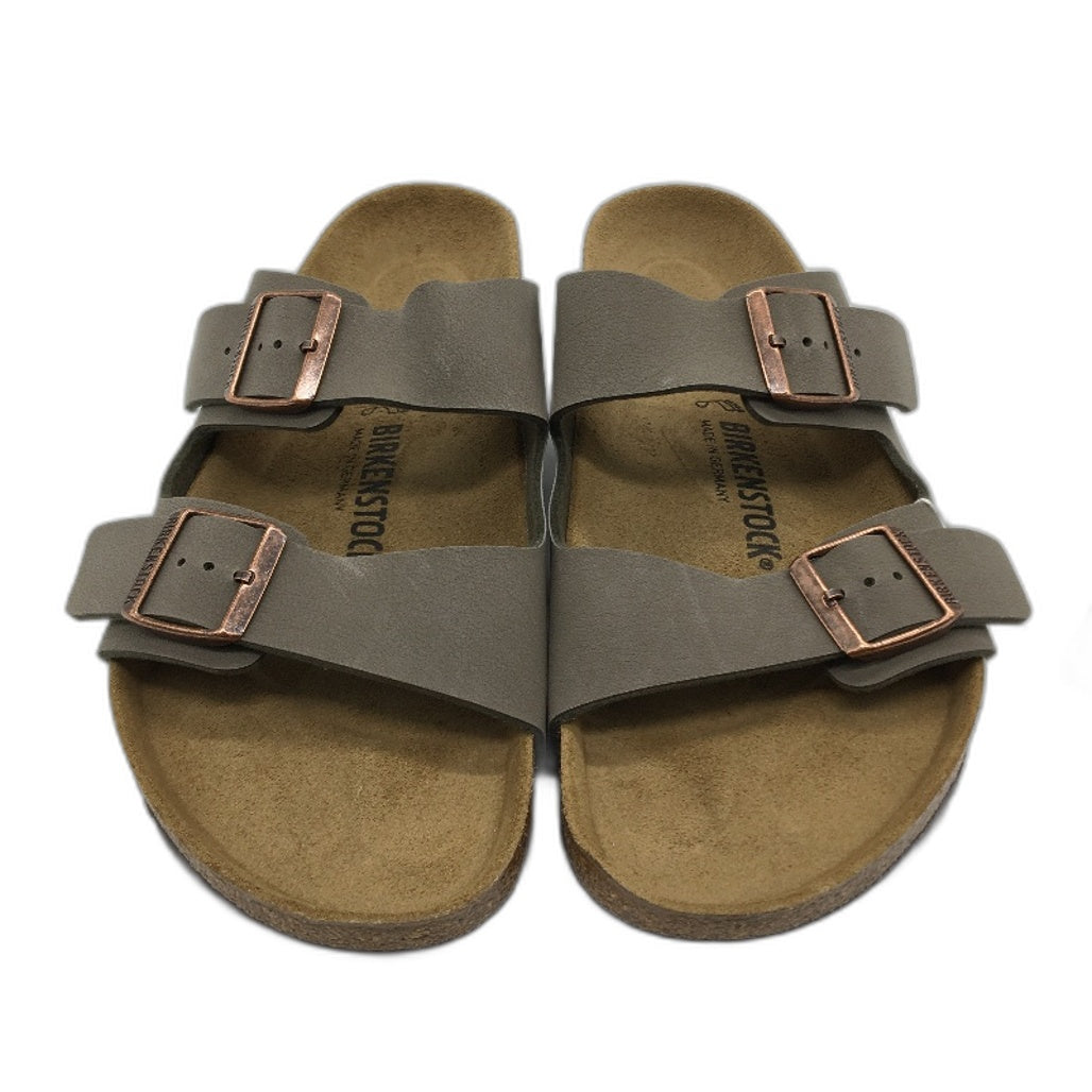 Birkenstock Arizona Regular Fit Stone Leather Sandals Mens US 10 EU 43 NEW