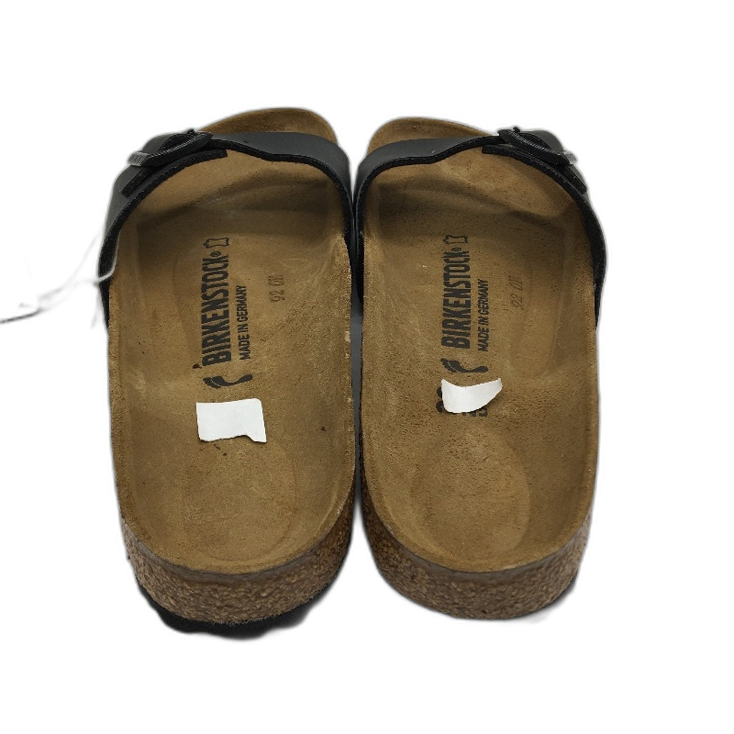 Birkenstock Madrid Black Narrow Fit Single Buckle Slides Unisex 42 L11 M9 NEW