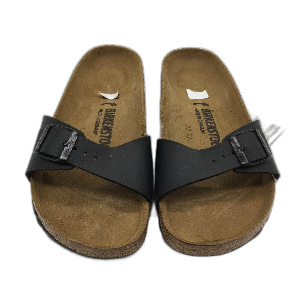 Birkenstock Madrid Black Narrow Fit Single Buckle Slides Unisex EU 38 L7 M5 NEW