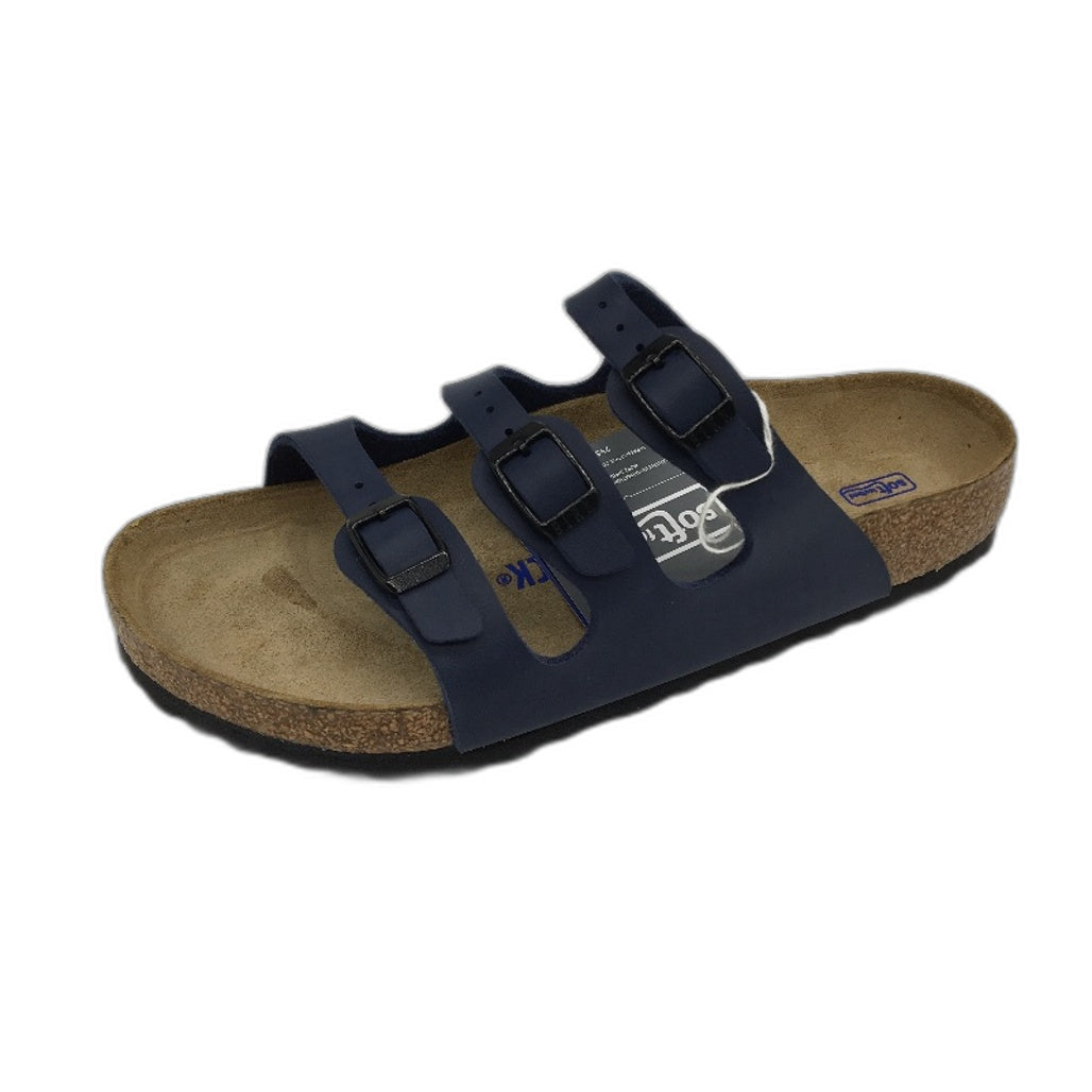 Birkenstock Classic Florida Blue Regular Fit 3 Strap Slides Unisex 38 L7 M5 NEW