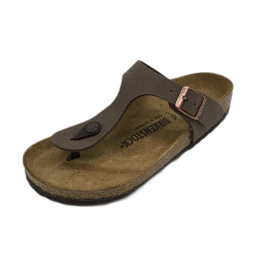 Birkenstock Gizeh BS Mocha Brown Regular Fit Thong Sandal Unisex EU 36 L5 M3 NEW