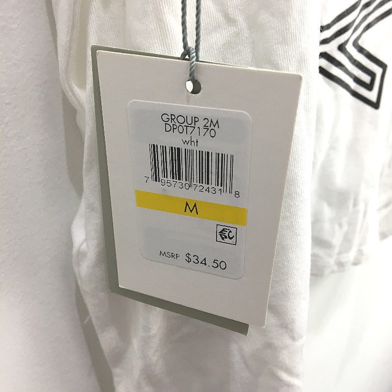 DKNY Sport Cotton Modal Blend White Muscle Tank Ladies Size Medium NEW