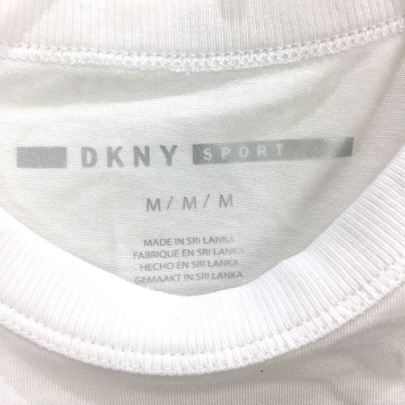 DKNY Sport Cotton Modal Blend White Muscle Tank Ladies Size Medium NEW